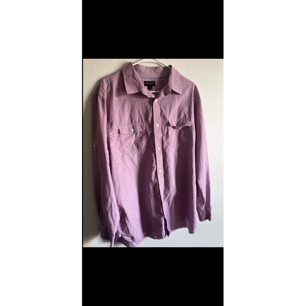 Banana Republic Button Up Shirt Red XL